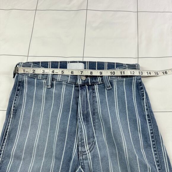 Boyish Jeans Womens 26 Blue Carter Striped They Made Me a Criminal Cotton Blend - Picture 10 of 15